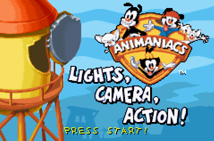 Animaniacs Lights Camera Action  Title Screen